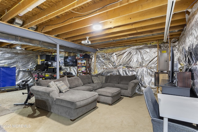 1 Kennedy Ct, Jackson, NJ 08527 - unfinished basement featuring electric panel