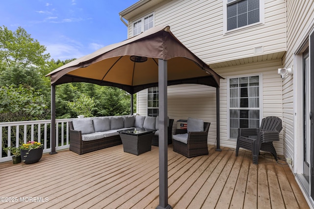 1 Kennedy Ct, Jackson, NJ 08527 - deck featuring a gazebo and outdoor lounge area