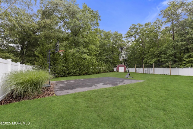 1 Kennedy Ct, Jackson, NJ 08527 - view of basketball court with a storage unit