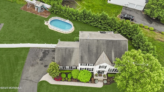 1 Kennedy Ct, Jackson, NJ 08527 - view from above of property featuring a pool area
