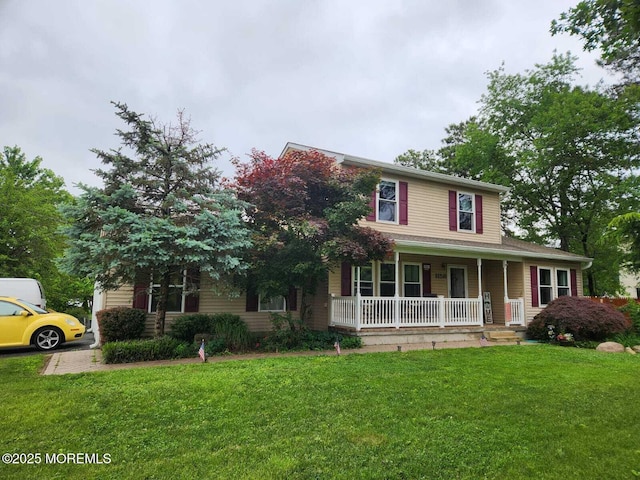 1158 Pemberton St, Toms River, NJ 08757 - view of front of house featuring a porch and a front lawn