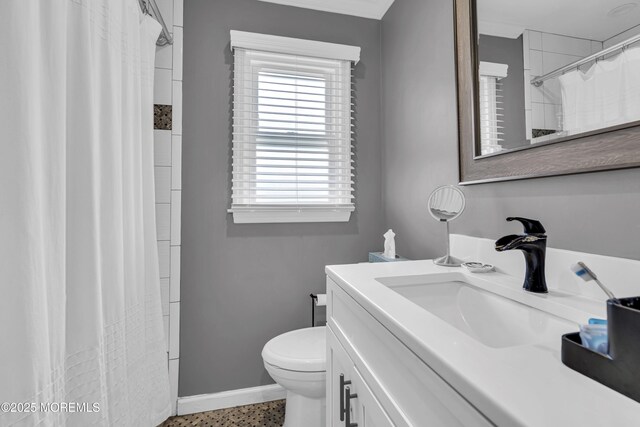 18 Delaware Ave, West Long Branch, NJ 07764 - bathroom with vanity and curtained shower