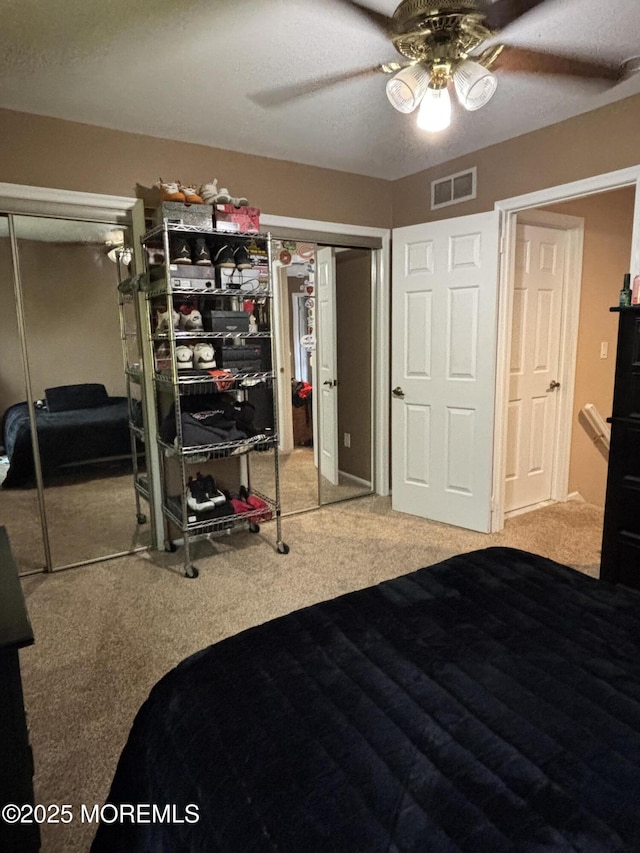 56 Turnberry Cir Unit 138, Toms River, NJ 08753 - carpeted bedroom with two closets and ceiling fan