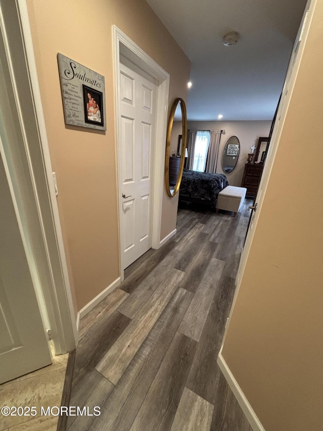 56 Turnberry Cir Unit 138, Toms River, NJ 08753 - corridor with wood finished floors, baseboards, and recessed lighting