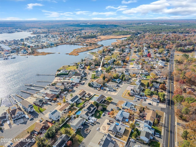 13 Cedar Tree Ln, Toms River, NJ 08753 - aerial overview of property's location featuring a nearby body of water and nearby suburban area