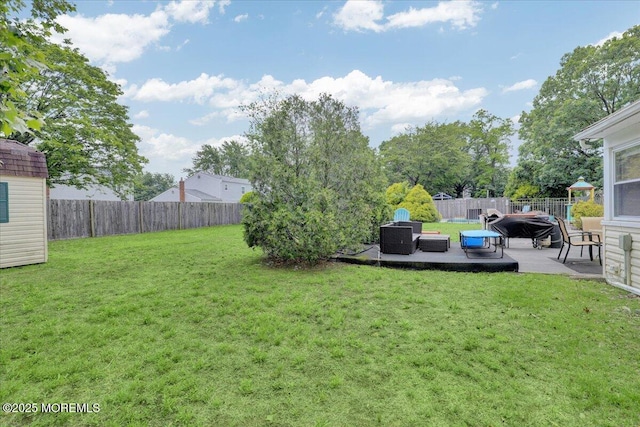 4 Calt Dr, Hazlet, NJ 07730 - view of yard featuring a patio area and an outdoor hangout area