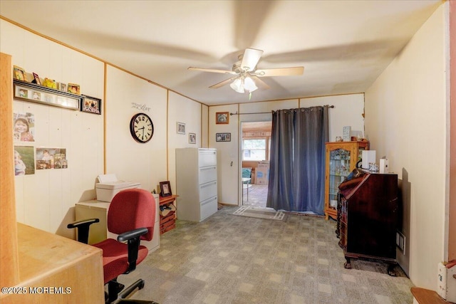 4 Calt Dr, Hazlet, NJ 07730 - home office with ceiling fan and light colored carpet