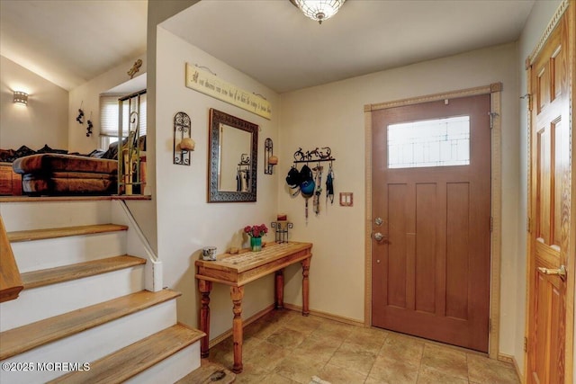 4 Calt Dr, Hazlet, NJ 07730 - foyer with stairway and baseboards