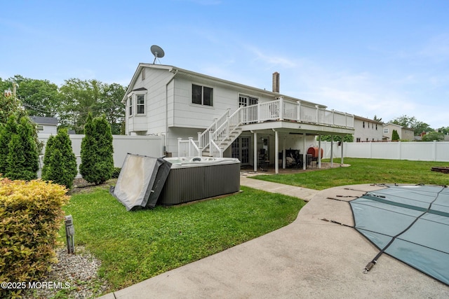 20 Sugarbush Rd, Howell, NJ 07731 - back of house with central AC unit, a deck, stairs, and a patio area