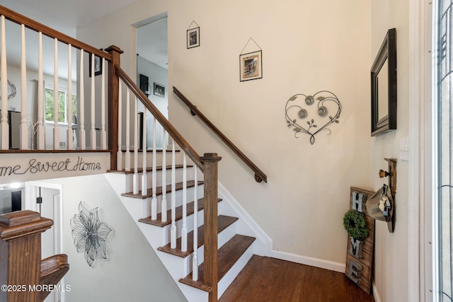 20 Sugarbush Rd, Howell, NJ 07731 - stairs featuring wood finished floors and baseboards