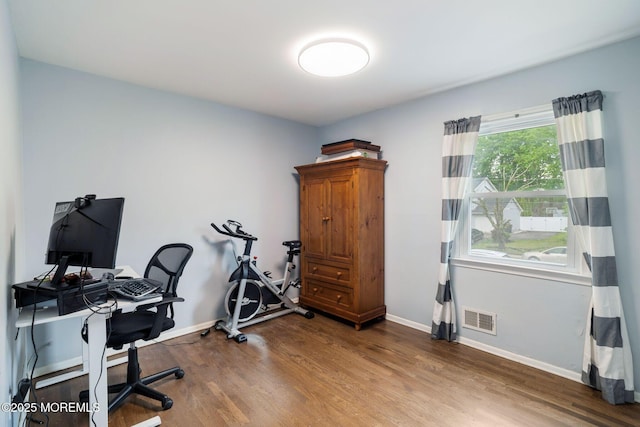 20 Sugarbush Rd, Howell, NJ 07731 - office area featuring wood finished floors and baseboards
