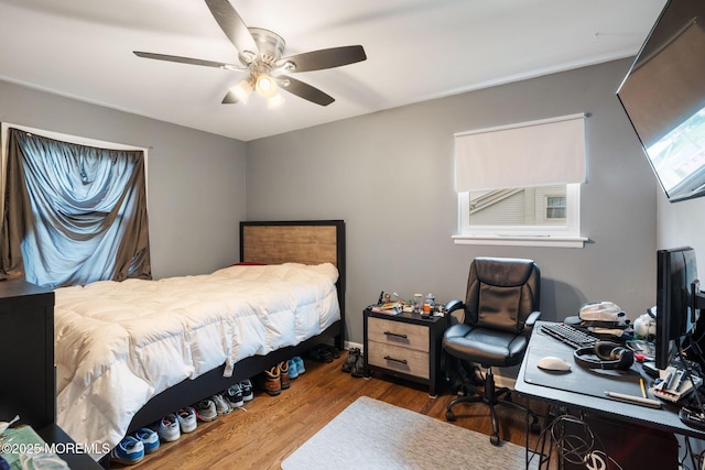 20 Sugarbush Rd, Howell, NJ 07731 - bedroom with wood finished floors, an office area, and ceiling fan