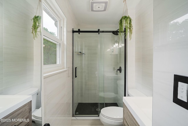 20 Sugarbush Rd, Howell, NJ 07731 - full bath with toilet, vanity, and a stall shower