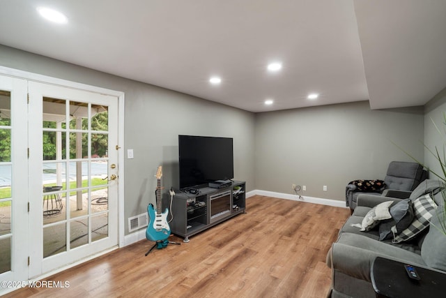 20 Sugarbush Rd, Howell, NJ 07731 - living area featuring recessed lighting, light wood-style floors, and baseboards