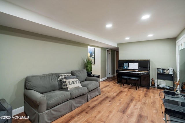 20 Sugarbush Rd, Howell, NJ 07731 - living area with recessed lighting, baseboards, and light wood finished floors