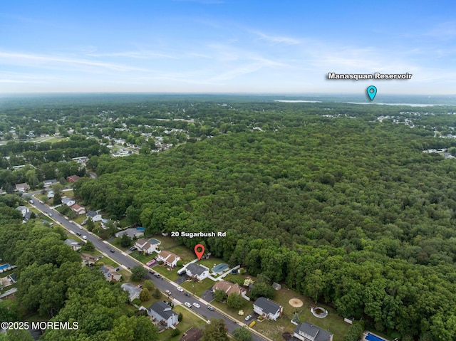 20 Sugarbush Rd, Howell, NJ 07731 - aerial overview of property's location featuring a heavily wooded area