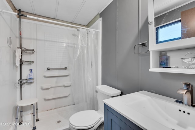 66 Douglas Dr, Jackson, NJ 08527 - full bathroom with toilet, a shower with curtain, and vanity