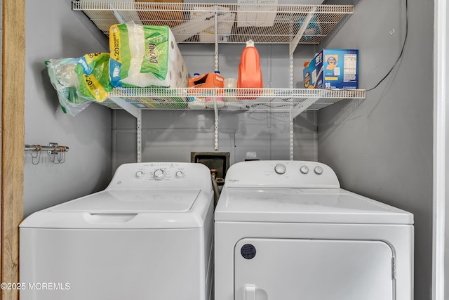 66 Douglas Dr, Jackson, NJ 08527 - laundry room featuring separate washer and dryer
