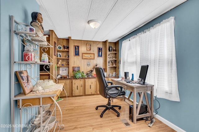 66 Douglas Dr, Jackson, NJ 08527 - office area featuring wood walls and wood finished floors