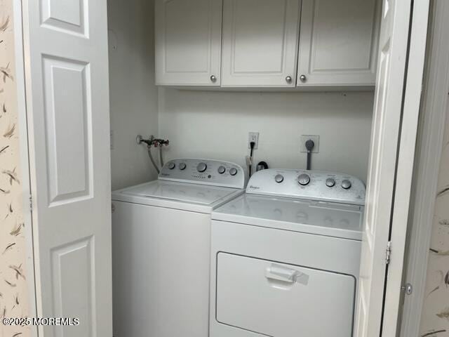 8 Indiana Ct Unit 1016, Matawan, NJ 07747 - laundry area featuring washer and dryer and cabinet space