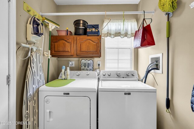 28 Mansfield Ave, Manchester, NJ 08759 - laundry room with washer and clothes dryer and cabinet space