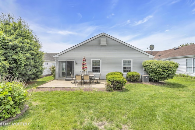 28 Mansfield Ave, Manchester, NJ 08759 - rear view of property with a patio area, a yard, and central AC unit