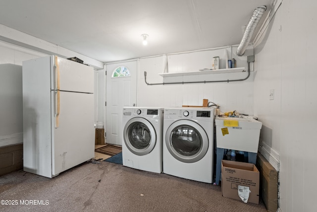 183 Crestview Dr, Middletown, NJ 07748 - washroom featuring independent washer and dryer