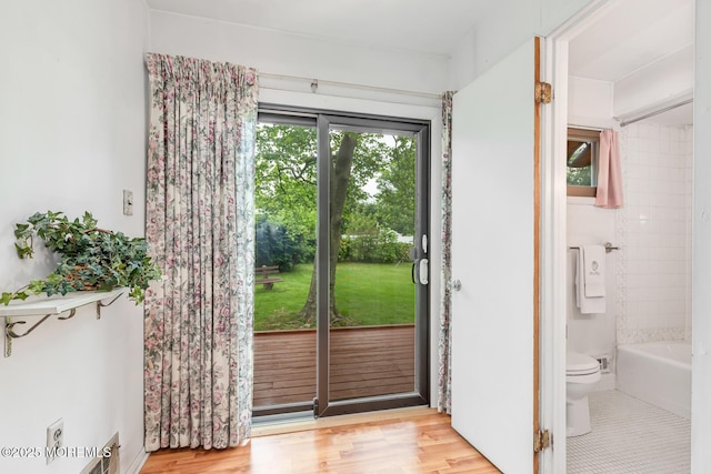 4 Mason Dr, Hazlet, NJ 07730 - doorway to outside with wood finished floors
