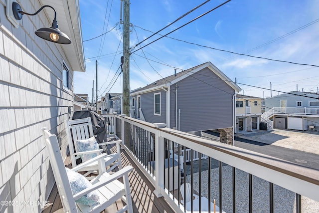 123 W Cove Way, Lavallette, NJ 08735 - balcony with a residential view