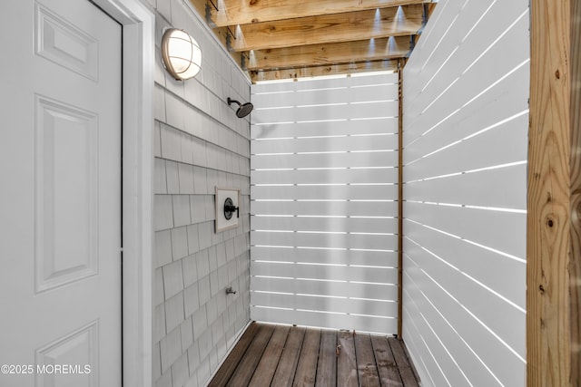 123 W Cove Way, Lavallette, NJ 08735 - bathroom featuring wood finished floors