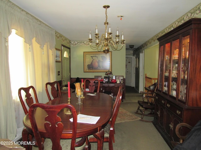 138 N Cooks Bridge Rd, Jackson, NJ 08527 - carpeted dining area with a chandelier
