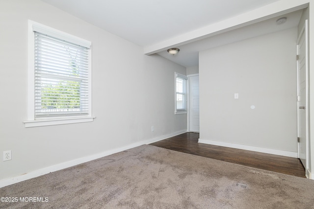 68 Elm St, Beachwood, NJ 08722 - unfurnished room with dark carpet, baseboards, and a smoke detector