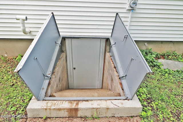1600 Lawrence Ave, Toms River, NJ 08757 - exterior view of a bulkhead entry and electric meter