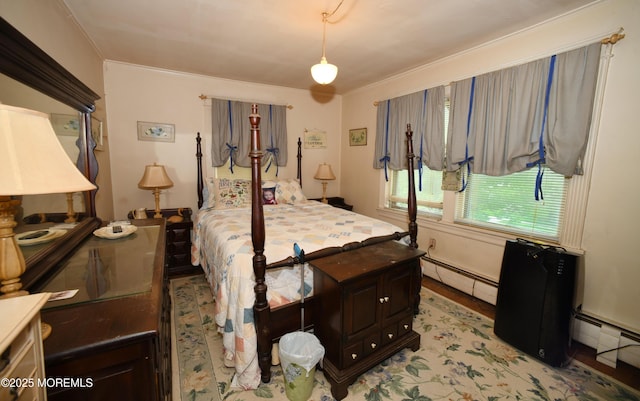 503 Page Ave, Allenhurst, NJ 07711 - bedroom featuring a baseboard heating unit and crown molding