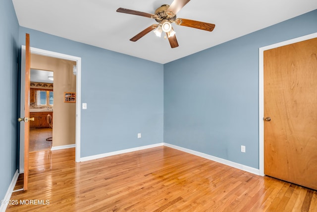 21 Clearwater Way, Toms River, NJ 08753 - unfurnished bedroom featuring light wood-type flooring, baseboards, and a ceiling fan