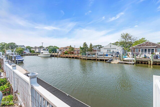 21 Clearwater Way, Toms River, NJ 08753 - dock area with a water view and a residential view