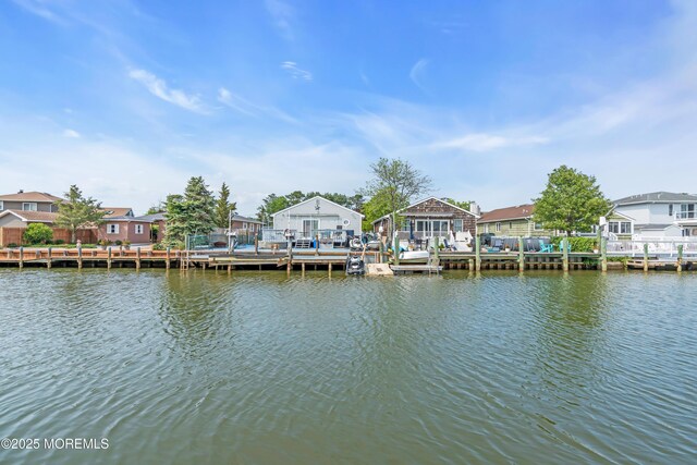 21 Clearwater Way, Toms River, NJ 08753 - dock featuring a residential view and a water view