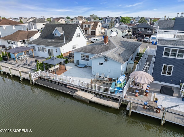 21 Clearwater Way, Toms River, NJ 08753 - aerial perspective of suburban area with a nearby body of water