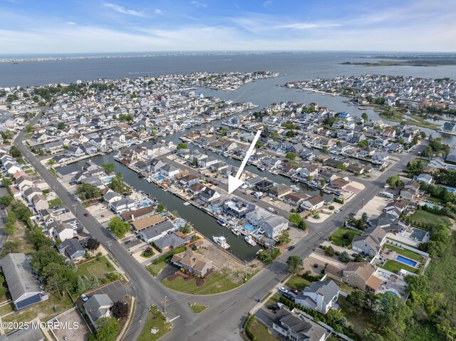 21 Clearwater Way, Toms River, NJ 08753 - aerial overview of property's location featuring a nearby body of water and nearby suburban area