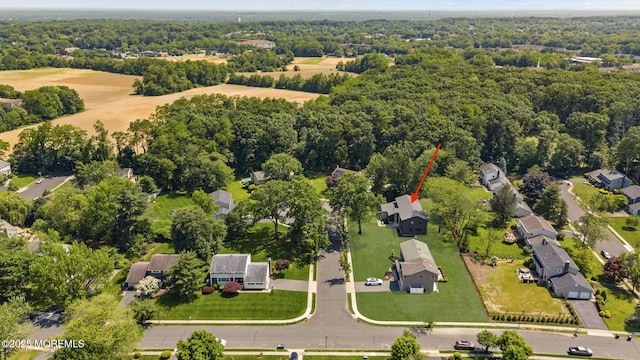 4 Penny Ct, East Brunswick, NJ 08816 - aerial view of residential area featuring a heavily wooded area