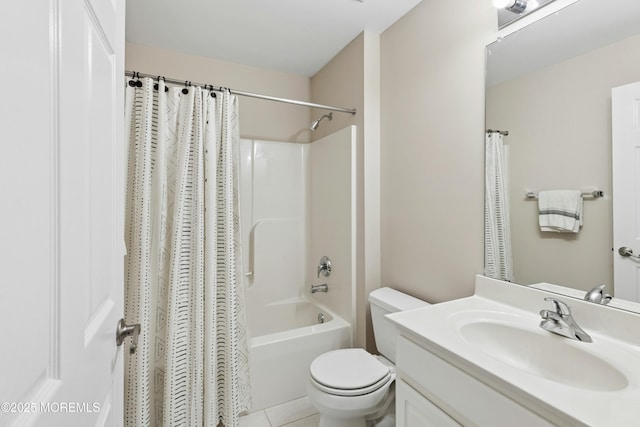 7 Topaz Dr, Jackson, NJ 08527 - full bath with vanity, shower / bath combo, and tile patterned flooring