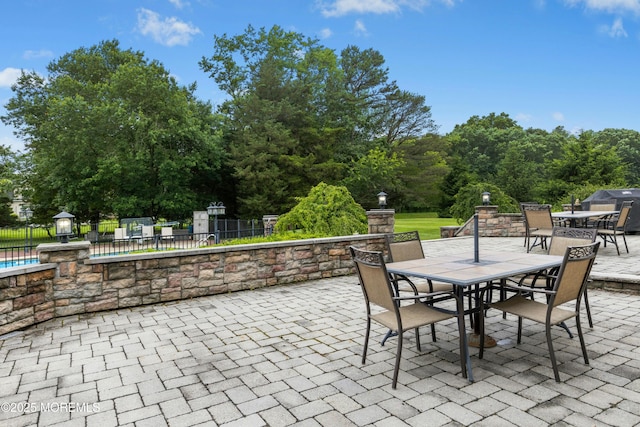 7 Topaz Dr, Jackson, NJ 08527 - view of patio / terrace with outdoor dining space and view of scattered trees
