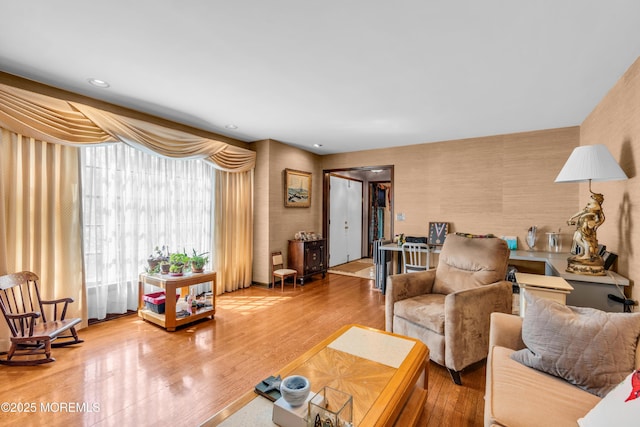 330 Green Grove Rd, Ocean Twp, NJ 07712 - living room featuring wood finished floors and wallpapered walls