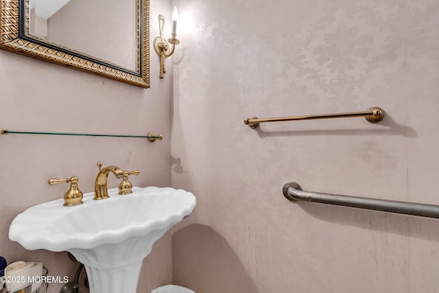 330 Green Grove Rd, Ocean Twp, NJ 07712 - half bathroom with a sink