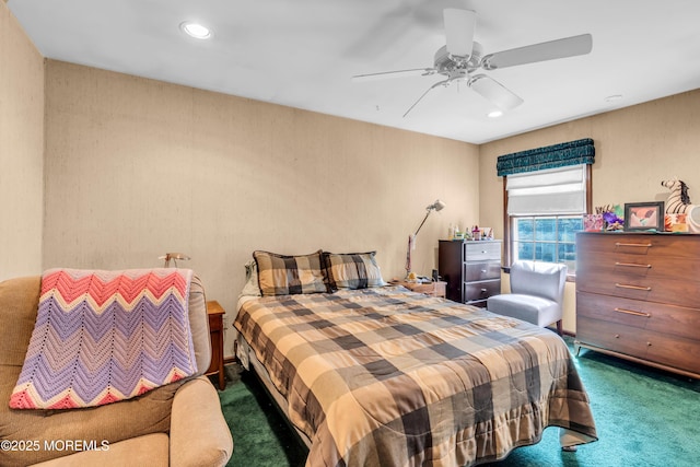 330 Green Grove Rd, Ocean Twp, NJ 07712 - carpeted bedroom featuring ceiling fan and recessed lighting