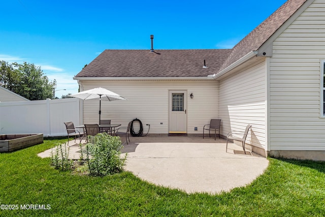 11 Adler Cir, Lumberton, NJ 08048 - rear view of house with a patio and a shingled roof