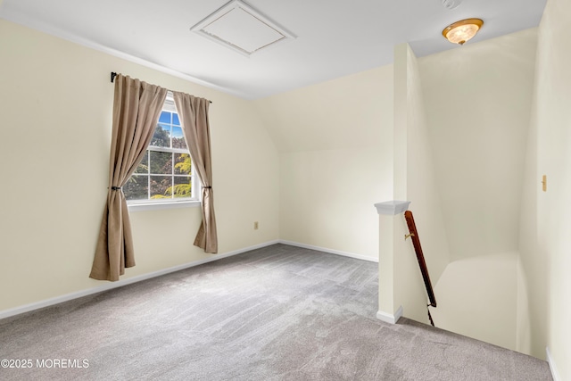 11 Adler Cir, Lumberton, NJ 08048 - additional living space featuring carpet flooring, vaulted ceiling, and baseboards