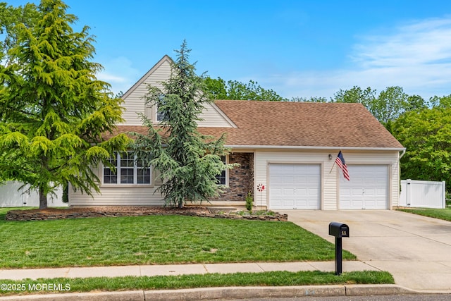11 Adler Cir, Lumberton, NJ 08048 - obstructed view of property with driveway, a garage, and a shingled roof