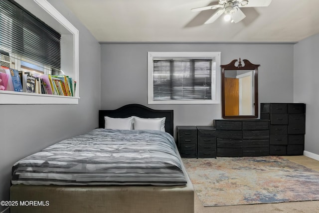 1020 Raritan Ave, Highland Park, NJ 08904 - bedroom featuring a ceiling fan and baseboards