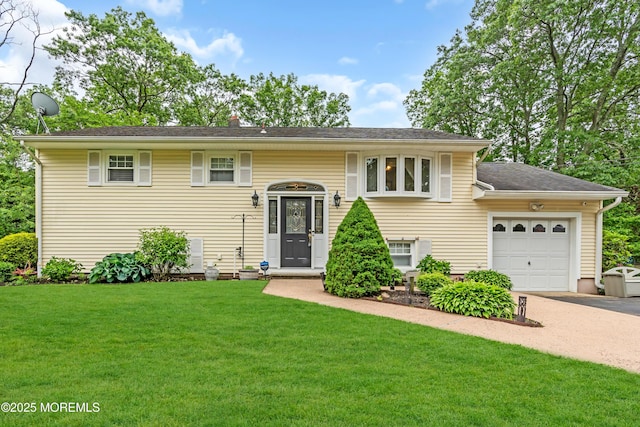 50 Darien Rd, Howell, NJ 07731 - raised ranch with driveway, an attached garage, and a front yard